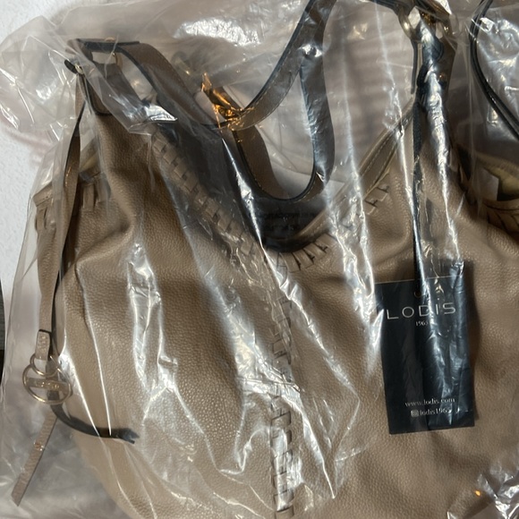 LODIS Medium Whipstitch Leather Tote, Lacey, Ash, NWT - Picture 13 of 13